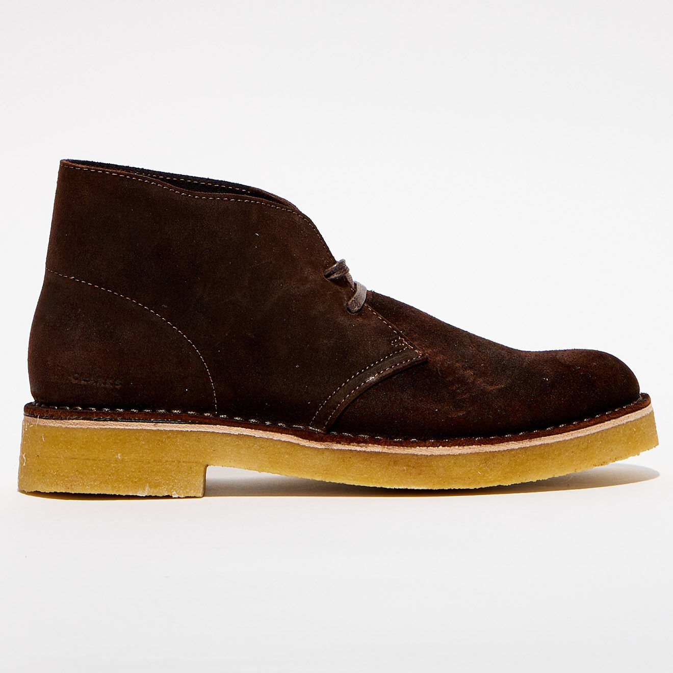 Clarks Originals Desert boots en Velours de Cuir marron foncé
