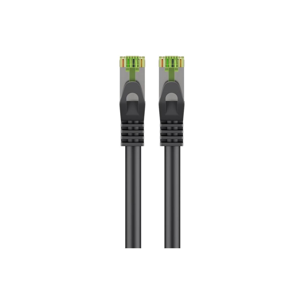 RJ45 patchkabel med CAT 8.1 S/FTP råkabel, AWG 26, svart