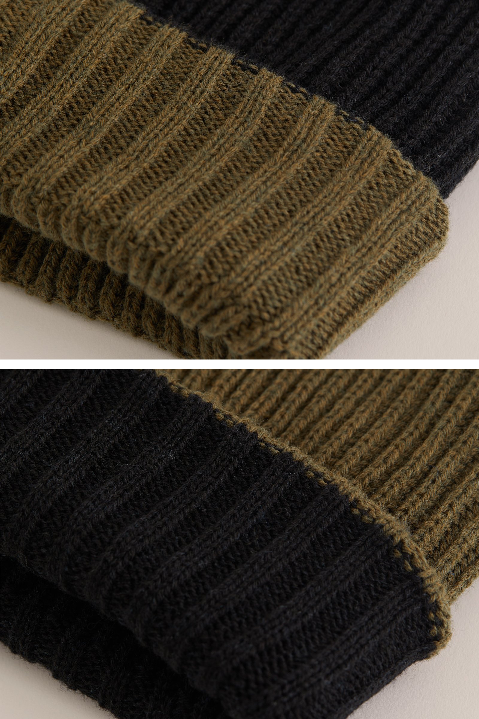 Jongens Reversible beanie Blue Ridge Legergroen
