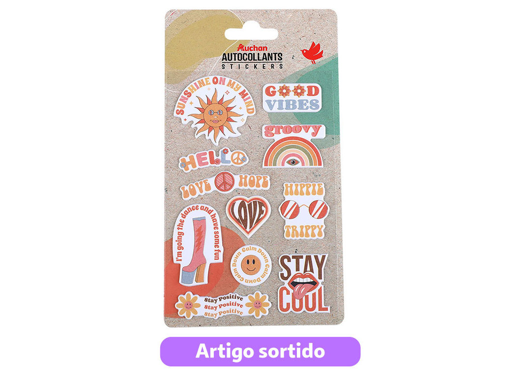STICKERS PUFFY RETRO AUCHAN MODELOS SORTIDOS