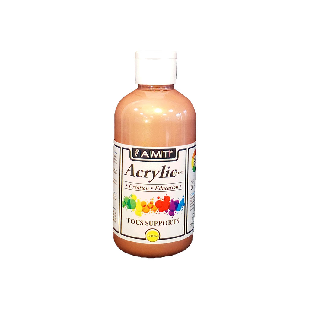 Peinture acrylique métallisée bronze 200ml