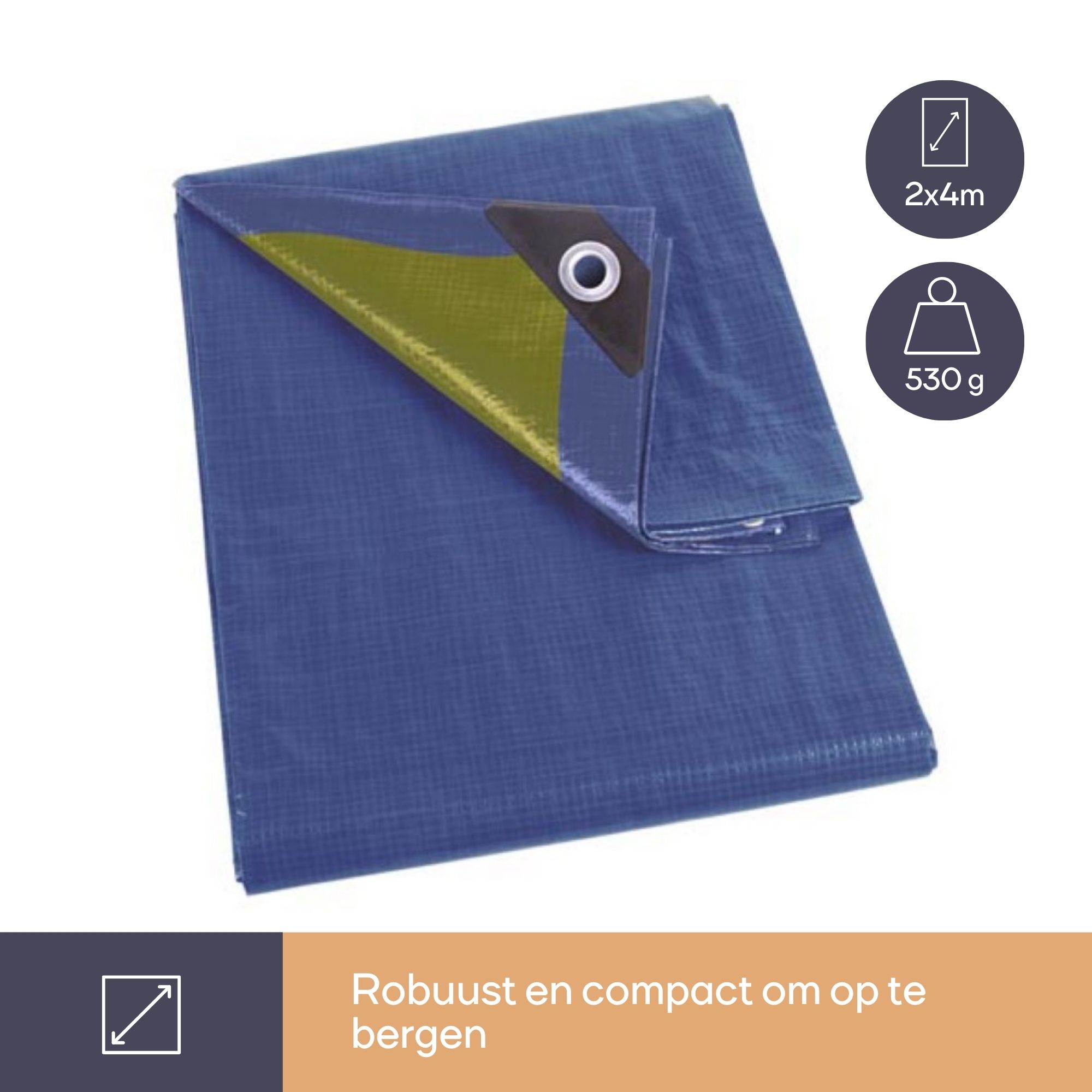 Perel  70 g/m2 grondzeil - 200 x 400 cm