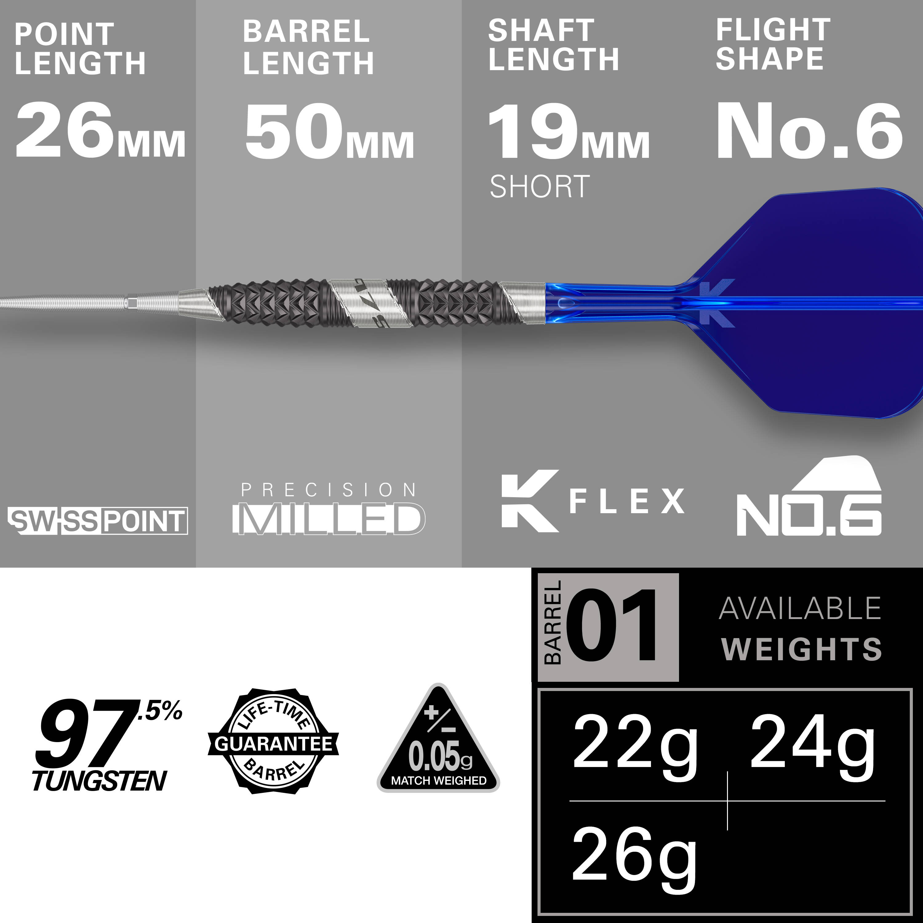 Target - Swiss Point - 975 Ultra Marine 01 - Steeldart