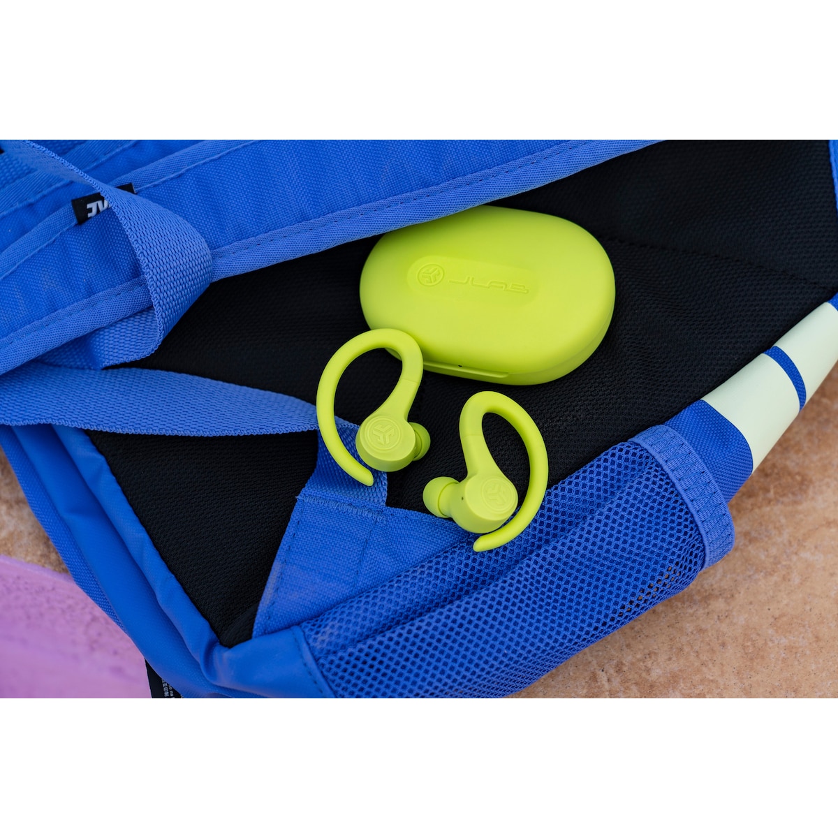 JLab Go Air Sport helt trådløse in-ear hodetelefoner (gul)