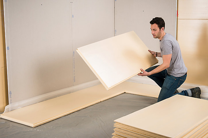 Panneau polystyrène extrudé emboîtable multi-usage Soprema 125 x 60 cm ép. 40 mm R. 1,20 m²K/W(vendu au panneau)