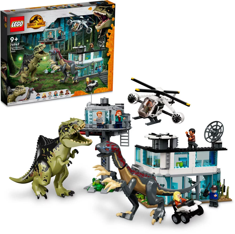 LEGO®JURASSIC WORLD™ 76949 - L'ATTAQUE DU GIGANOTOSAURUS ET DU THERIZINOSAURUS