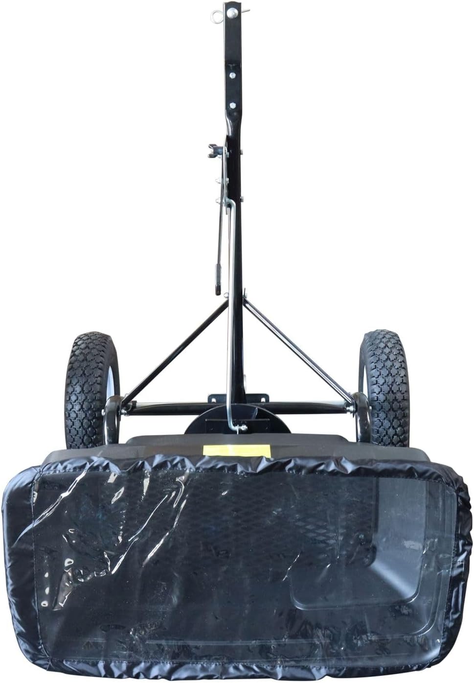 SECURA Anhängestreuer Salzstreuer Düngerstreuer 56KG kompatibel mit Hecht Rasentraktor