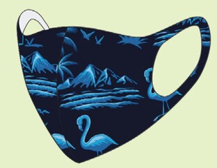 ML Producten Mondkapje Flamingo One Size - Uitwasbaar 1ST