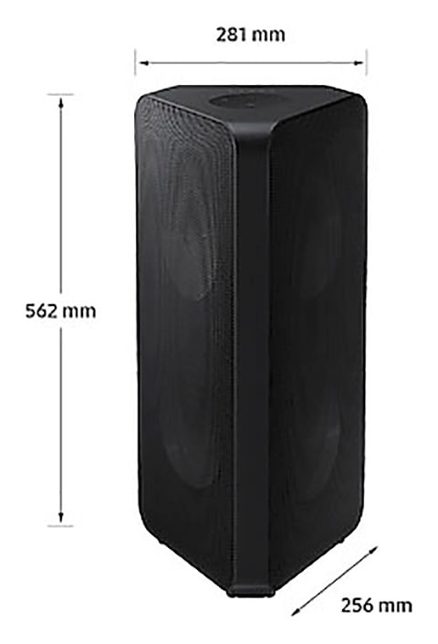 Samsung Party-Lautsprecher »MX-ST40B« 2.0 (Bluetooth Bass- und Lautstärkeregelung | Beleuchtungseffekte | DJ-Funktionen | Equalizer | Karaoke-fähig | MULTIPAIR | Wireless Party Connect 160 W)
