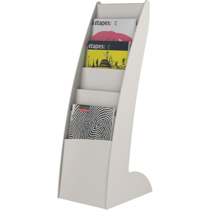 Présentoirs fixes monobloc 6 cases pour format A4 Paperflow