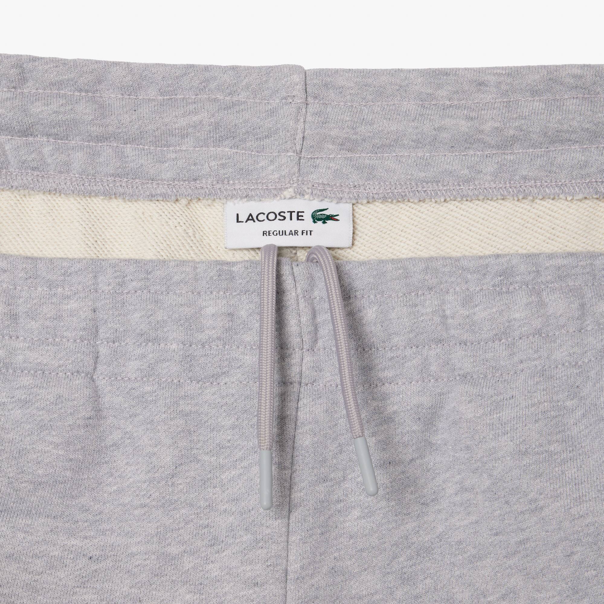 Fleece-Joggingshorts mit aufgesticktem Effekt Bermudas - Grau - Lacoste - Herren