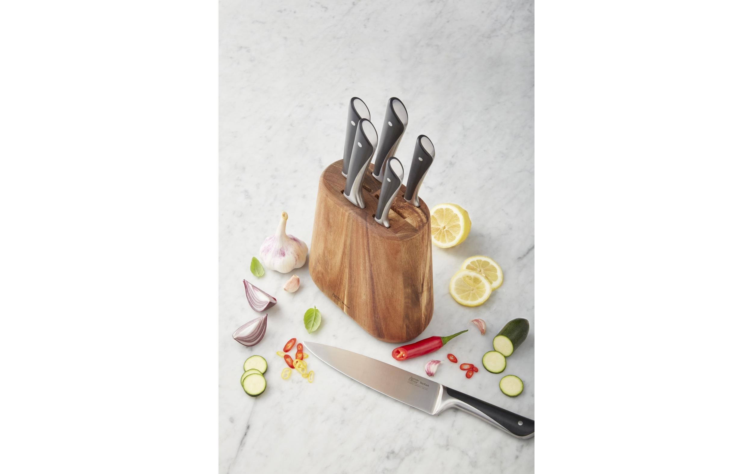 Messerblock-Set mit Messer Jamie Oliver 6-teilig, Holzart<br>Messerblock mit 6 Messern