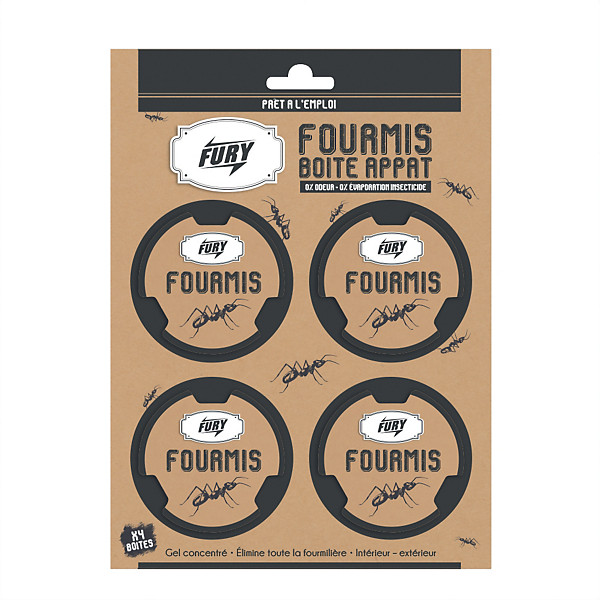 Appâts fourmis Fury, lot de 4