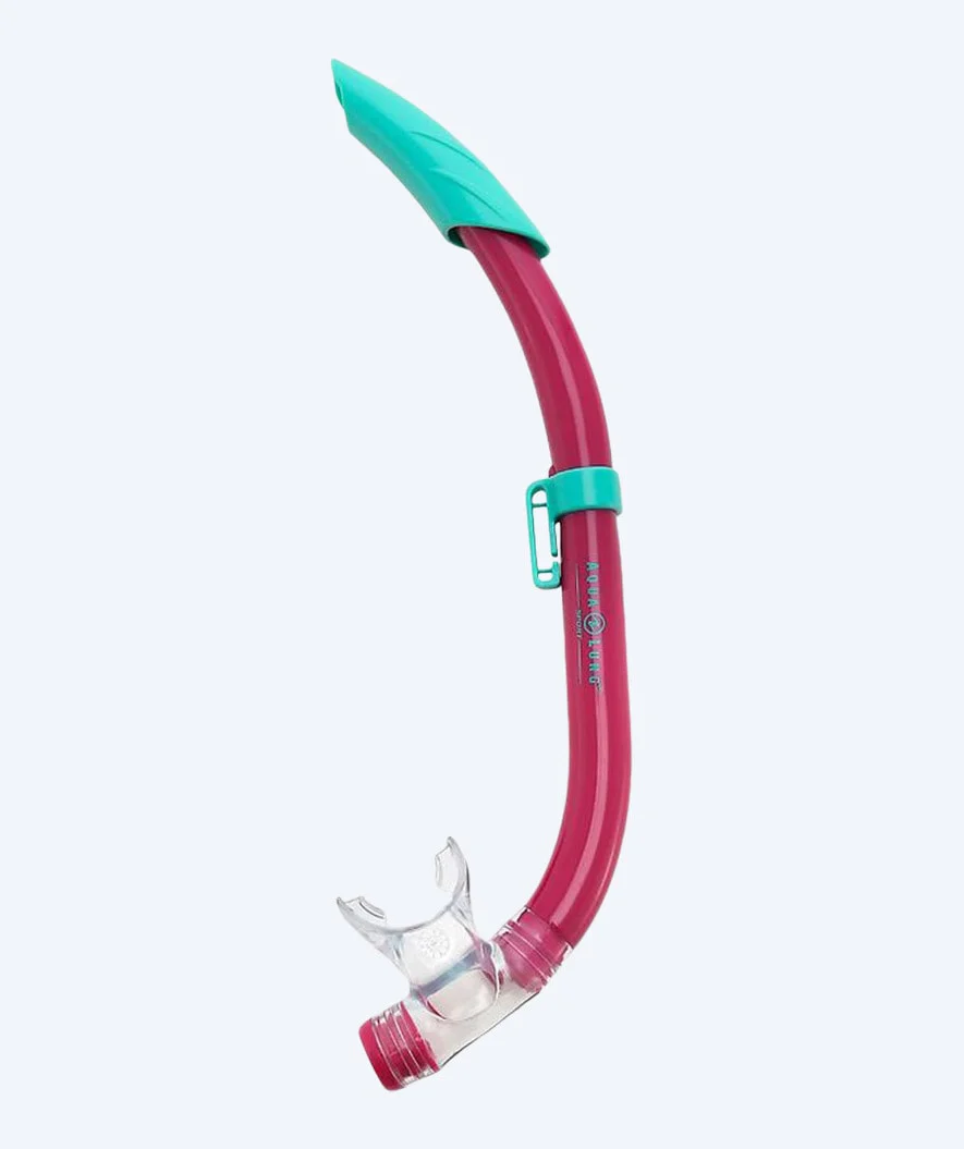 Aqualung semi-dry snorkel til voksne - Pike - Lyserød/turkis