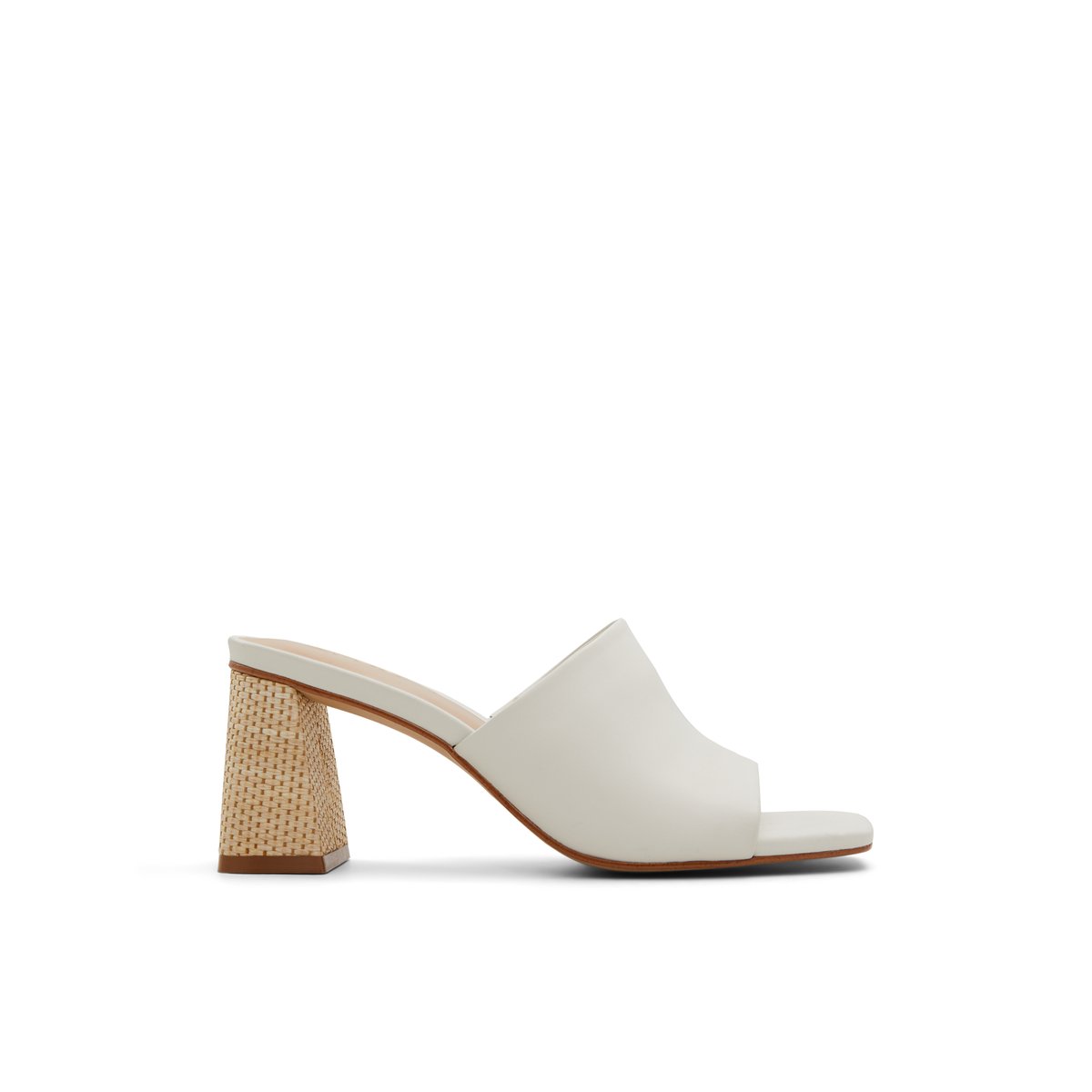 ALDO-Harans-l-Mules Sandales - Talon bloc - Blanc/Oss