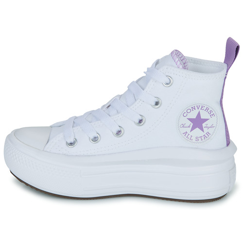 Converse - Chuck Taylor All Star Move Platform Foundation Hi - Blanc / Lilas