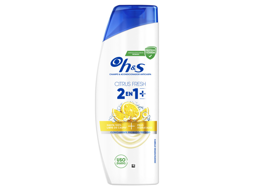 CHAMPÔ H&S CITRUS 2EM1 PLUS 400ML