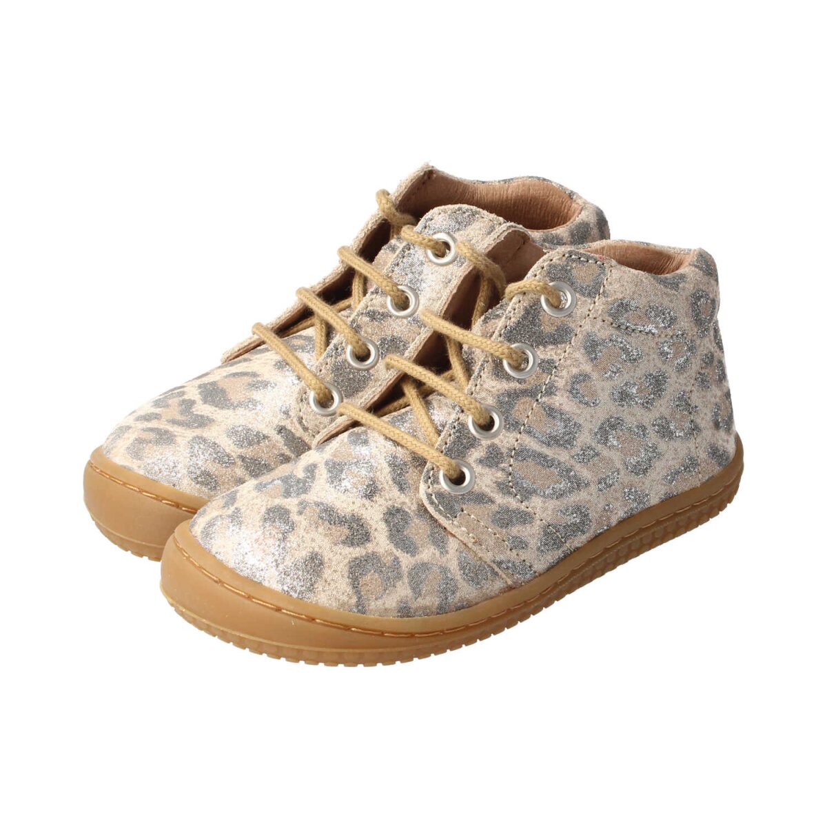 WL3211-33 glitter ecru LEO velours leather laces Weite/W