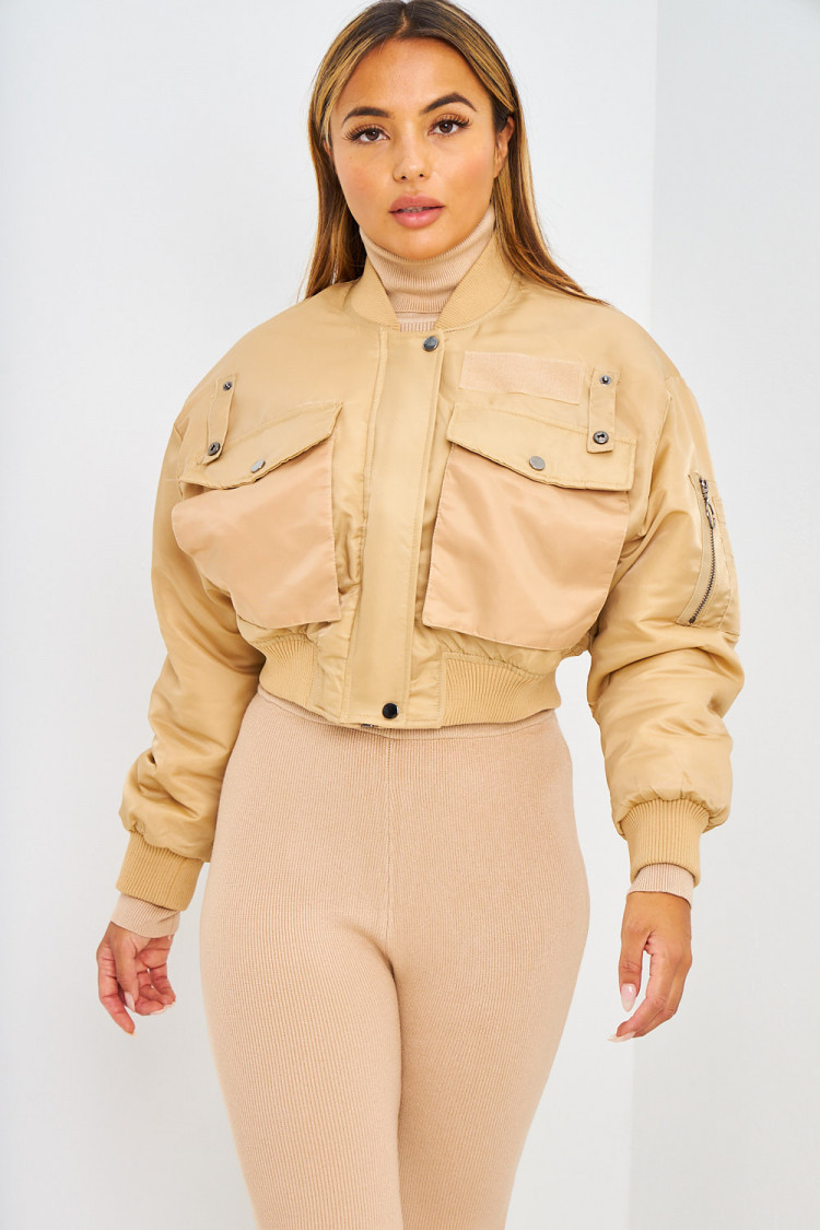 Bomber beige court
