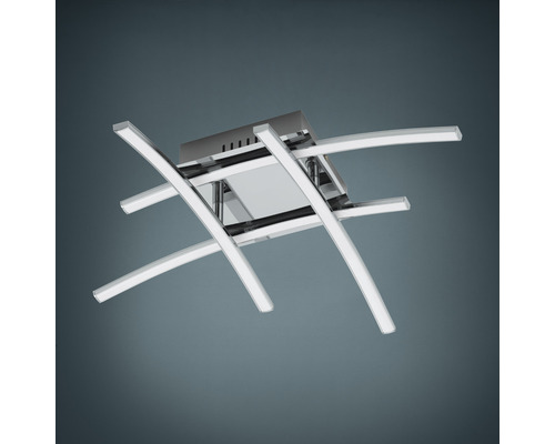 LED plafondlamp 18W 2450 lm 3000K 50x50 cm Nevado chroom