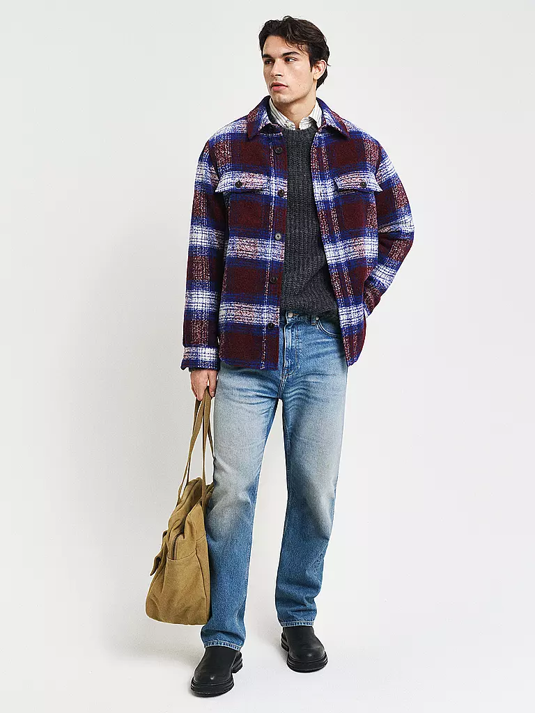 GANT Overshirt dunkelrot