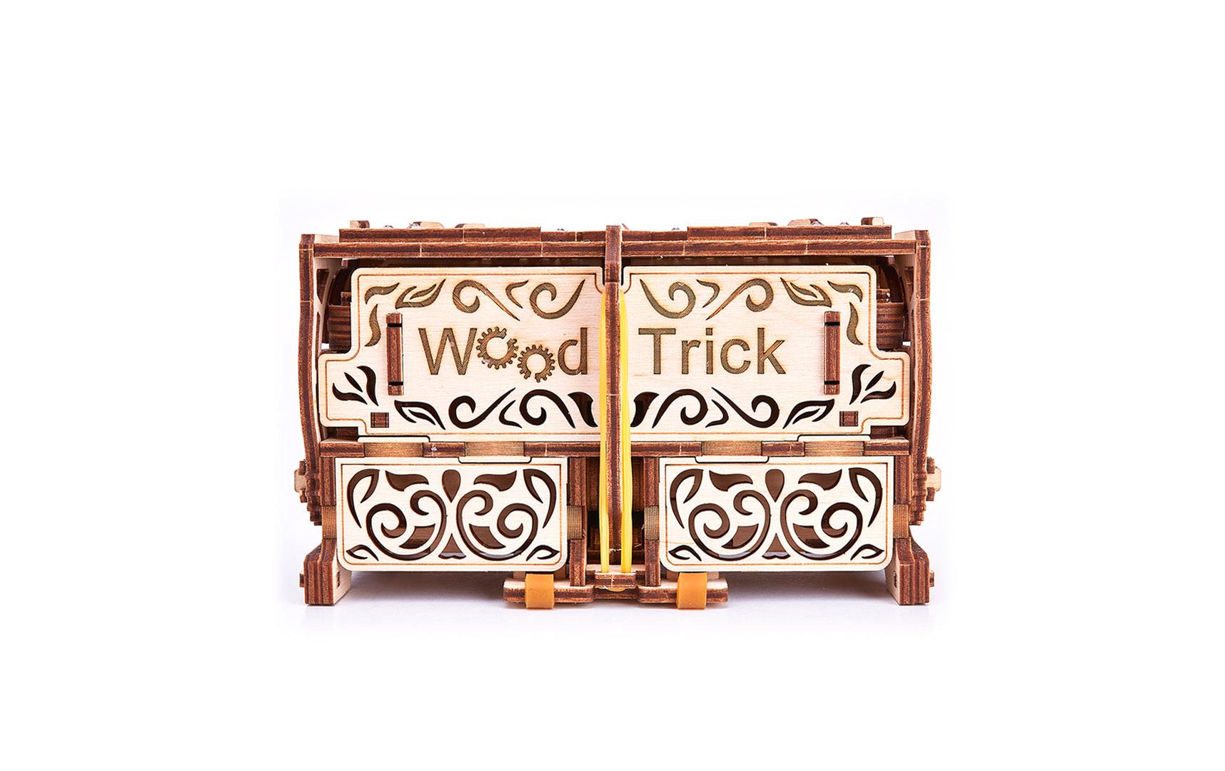 Bausatz Schatzkiste SwarovskiSchmuckkästchen 3D Holzbausatz mit Swarovski Steinen