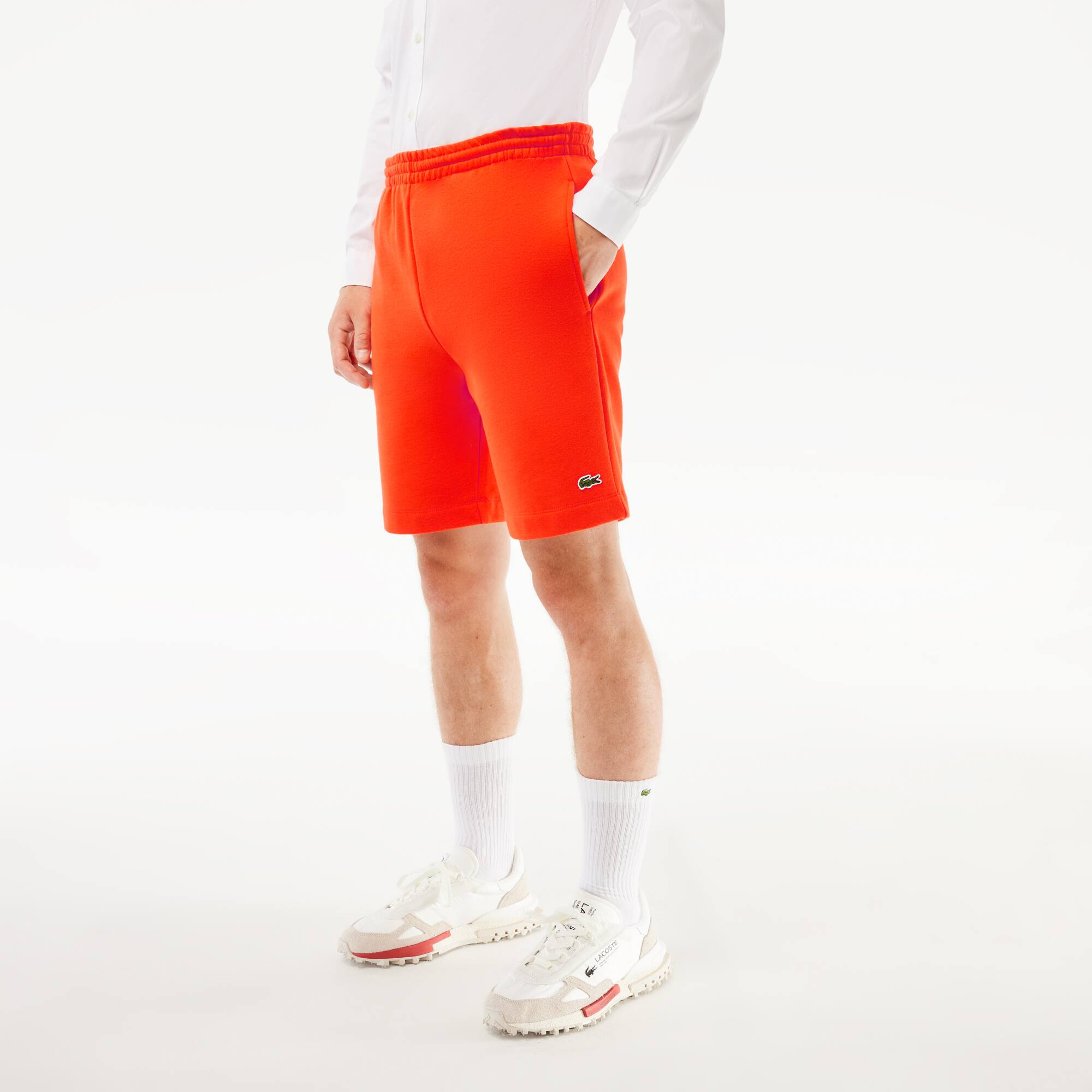 Jogging-Shorts aus Fleece Bermudas - Orange - Lacoste - Herren