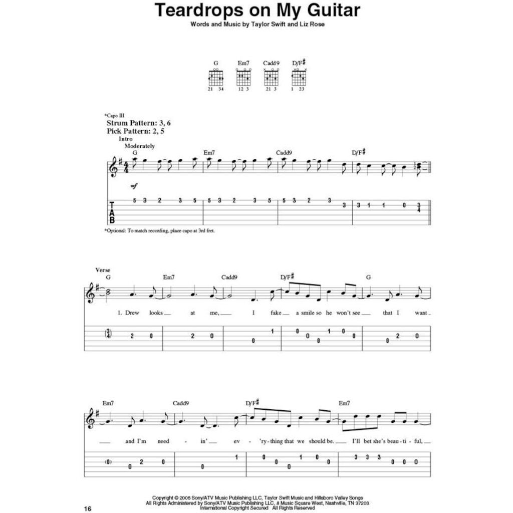 Hal Leonard Taylor Swift for Easy Guitar