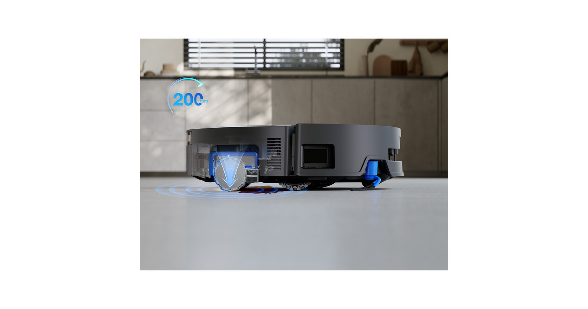 ECOVACSDeebot X9 Pro Omni Black robotstofzuiger  (Zwart, 16600 Pa | ZeroTangle 3.0 | TruEdge 2.0 + 3D Edge | YIKO-GPT)