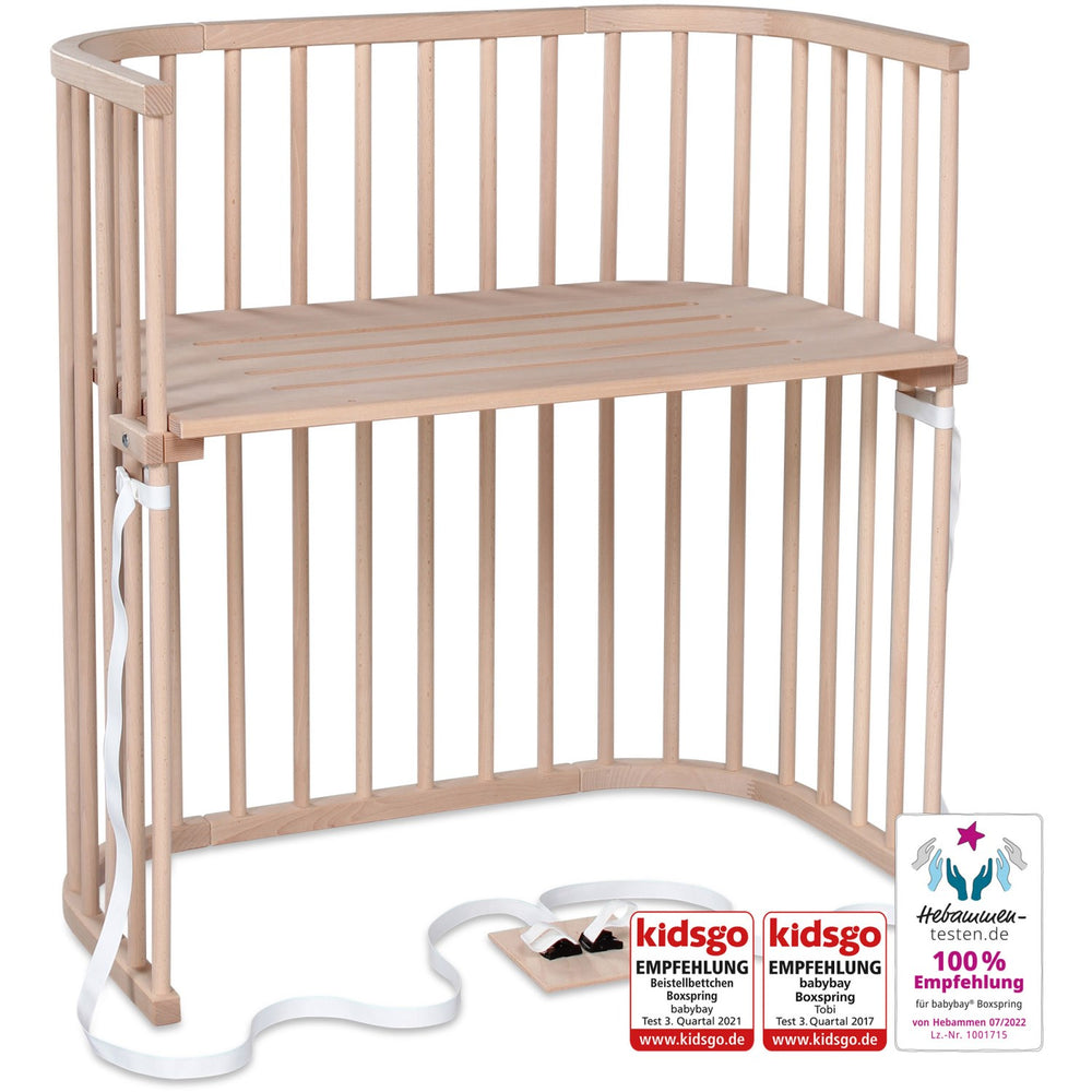 Køb babybay® Bedside Crib Natural Ubehandlet Boxspring Co-Sleeper Babyseng