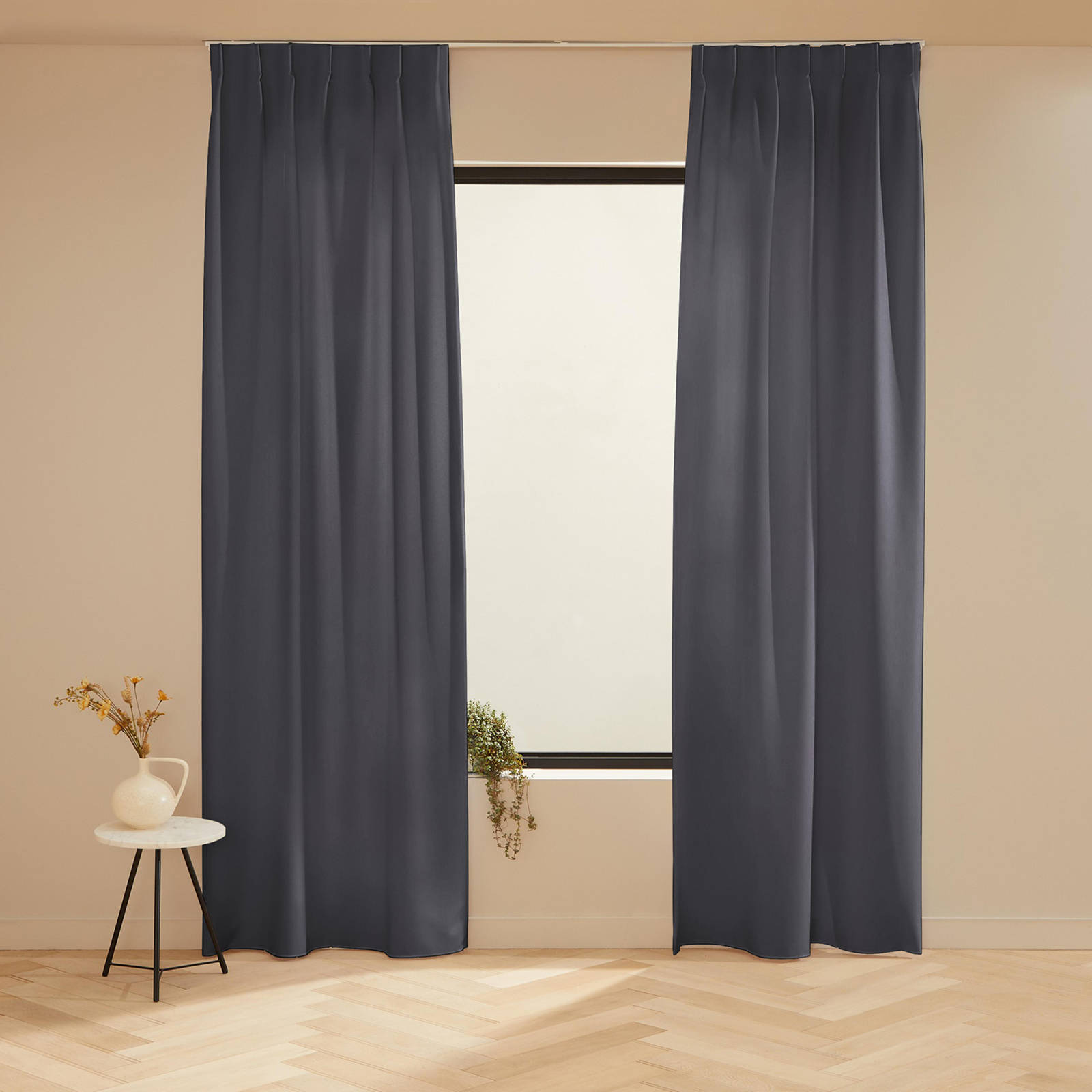 NOUS Living verduisterend gordijn Helena 98 dark grey