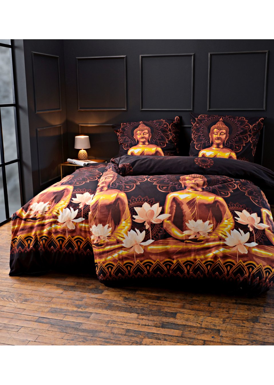 Parure de lit avec bouddhas