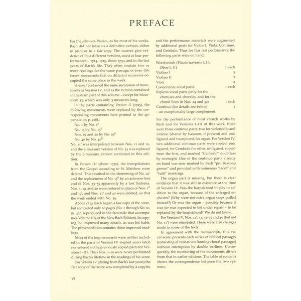 Bärenreiter Bach Johannes-Passion