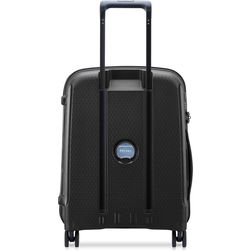 Delsey Belmont plus - Valise cabine Slim 4 doubles roues 55 cm noir