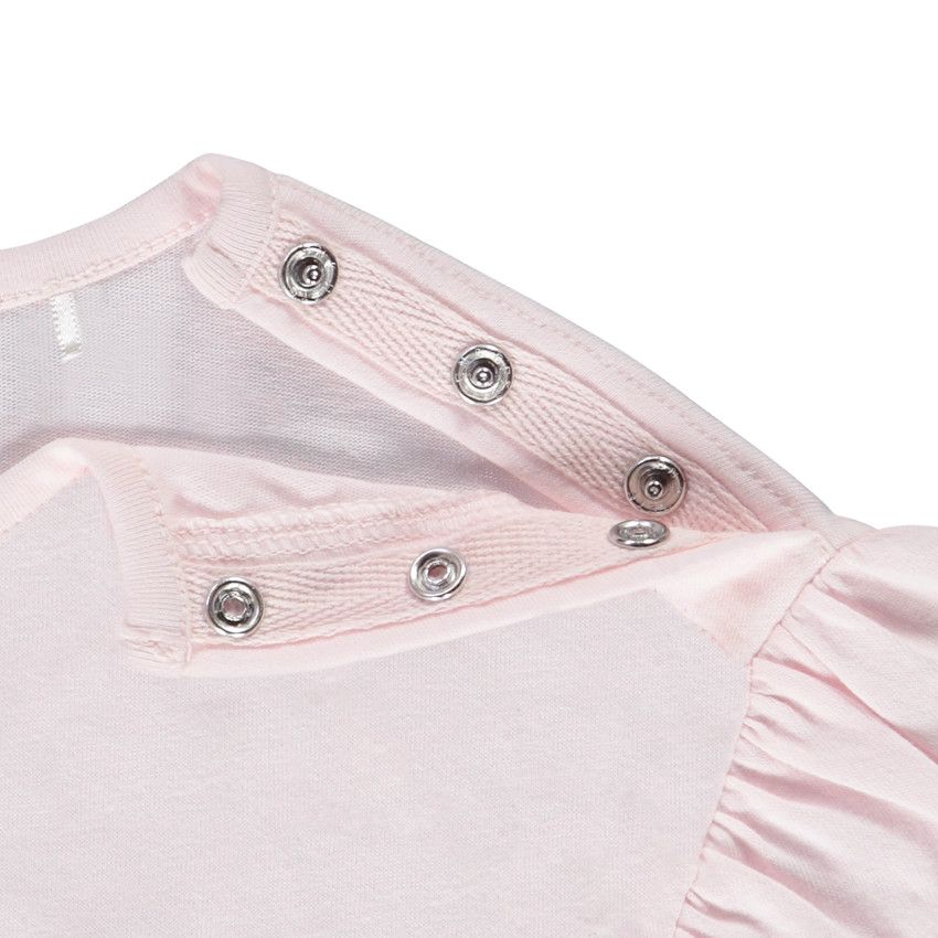 T-shirt manches courtes print Marie Disney et sequins pour bébé fille - Rose