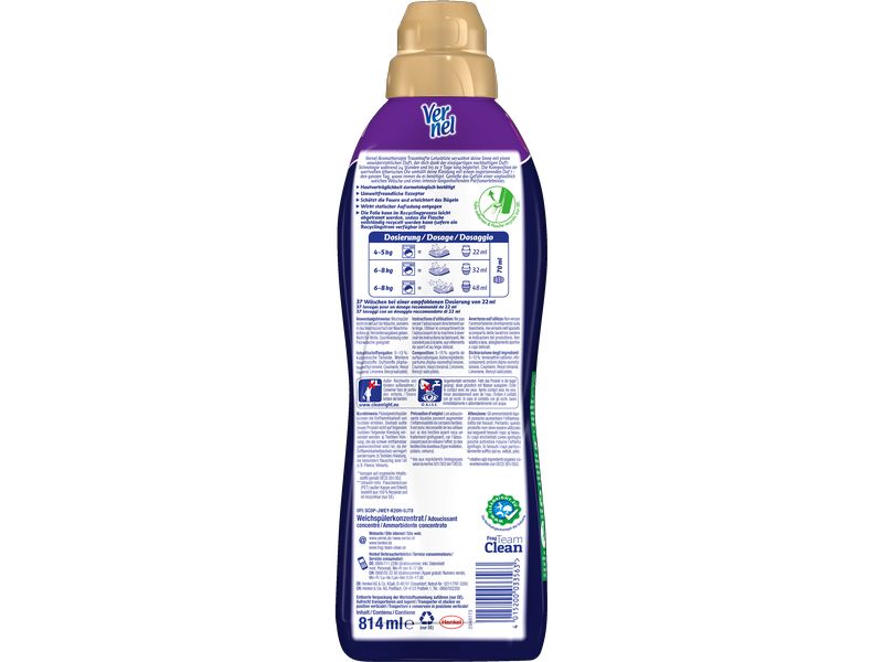 Vernel Weichspüler Aromatherapie Traumhafte Lotusblüte 814 Weichspülerkonzentrat mit blumigem Duft