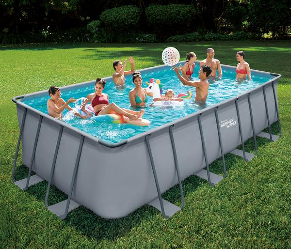 Summer Waves Frame Pool, anthrazit