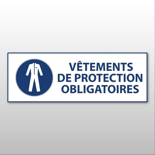 Panneau obligation - Vêtements de protection obligatoires