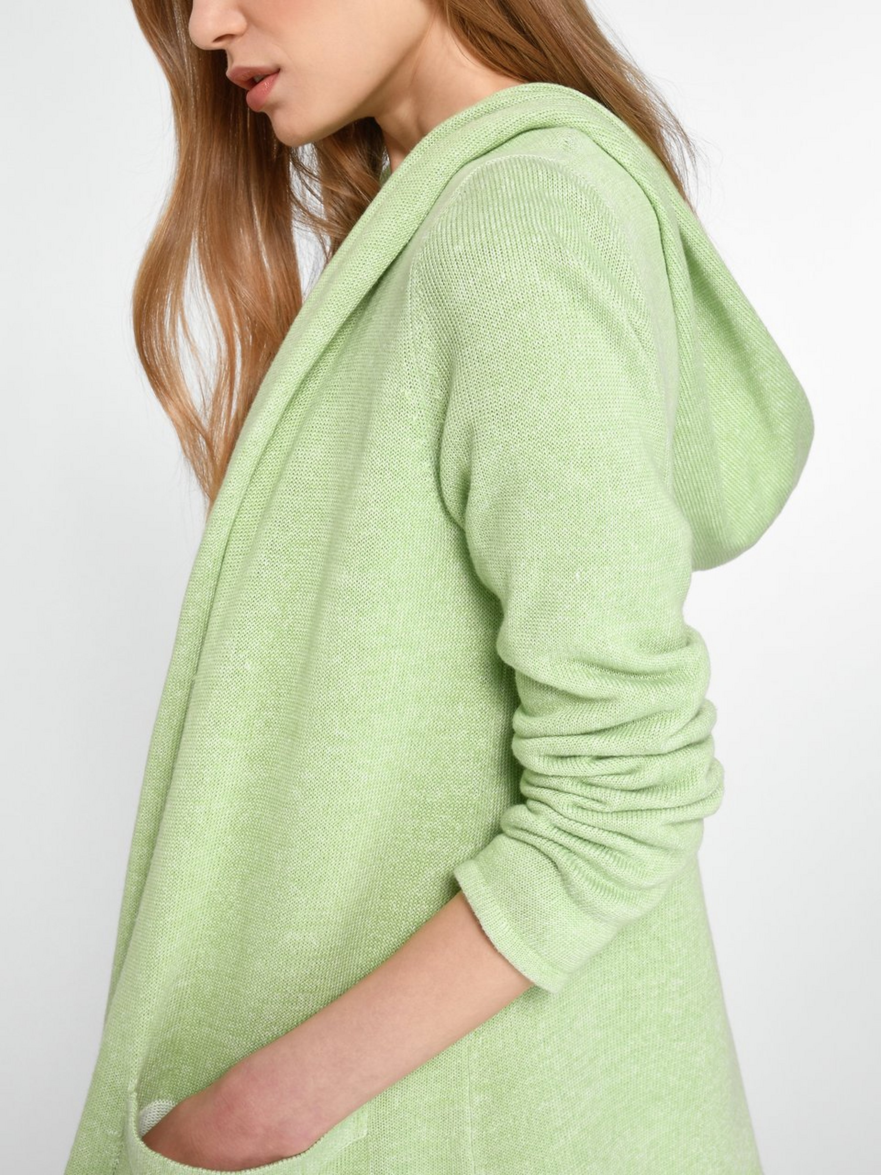 Kapuzen-Strickjacke