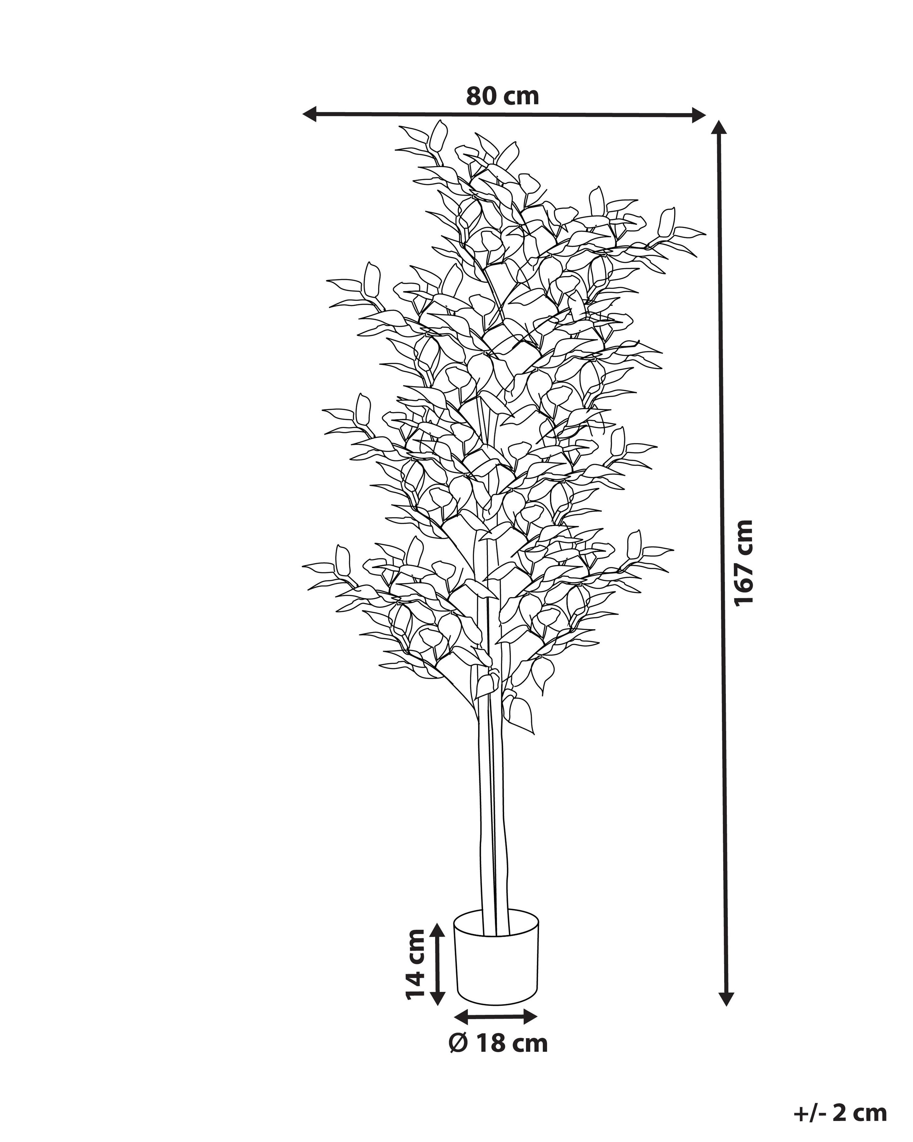 Kunstplant FICUS 167 cm Groen