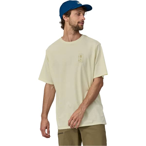 T-shirt PATAGONIA M'S CLEAN CLIMB TRADE RESPONSIBILI-TEE CLEAN CLIMB BLOOM/BIRCH WHITE