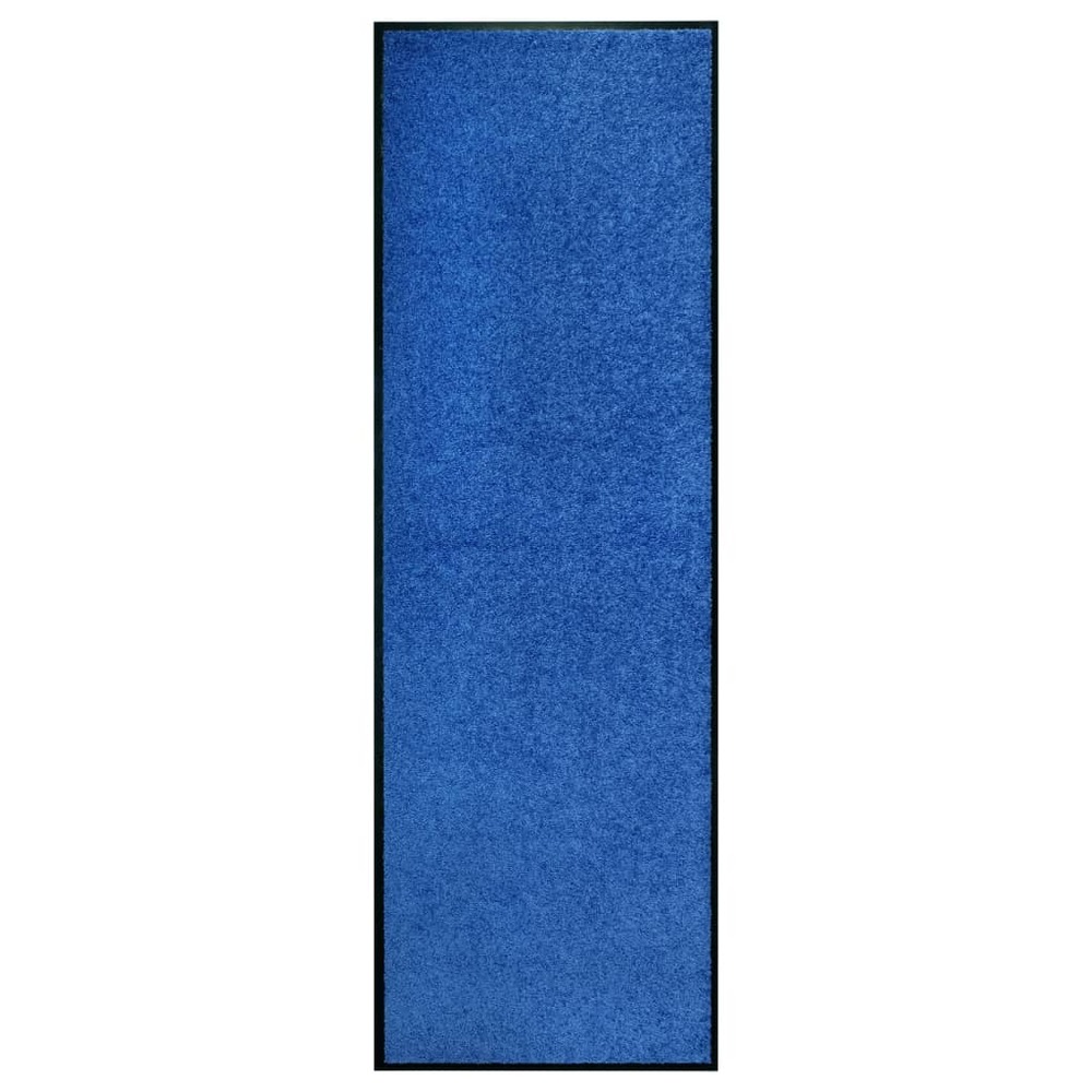 Paillasson lavable bleu 60x180 cm