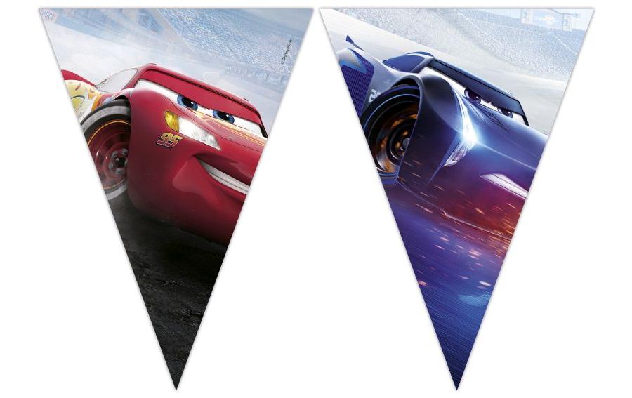 Girlande Cars 2.3 m , PapierKindergeburtstags Partykette