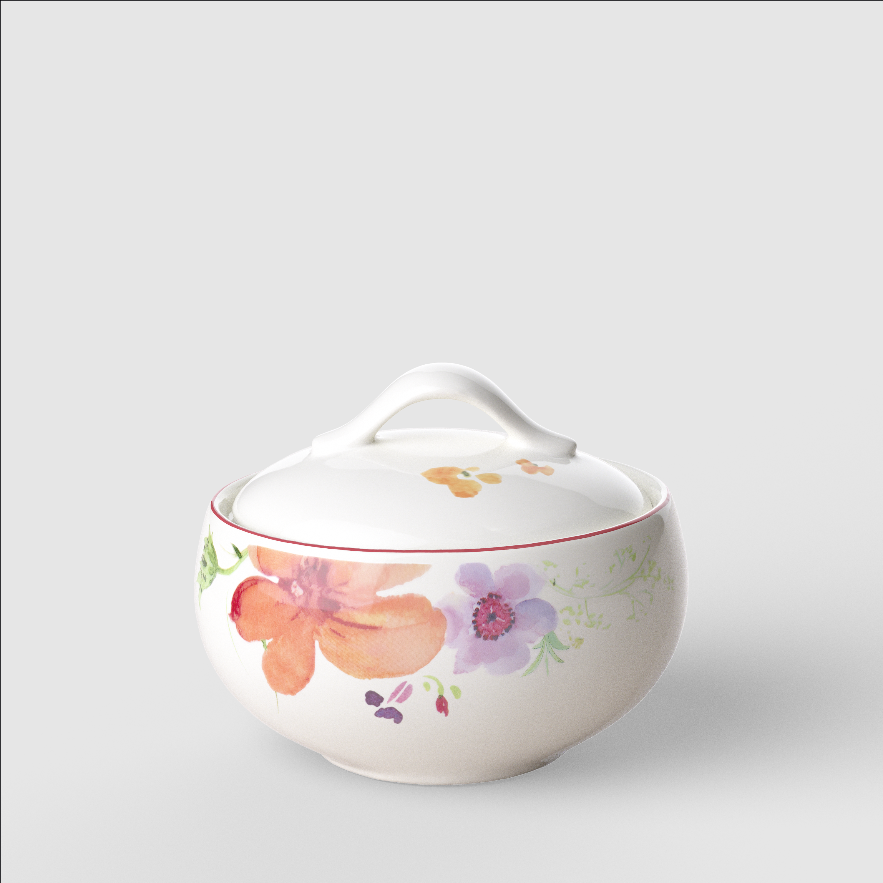 Mariefleur Sugar bowl Multi-colored, 12.6 oz, Premium Porcelain