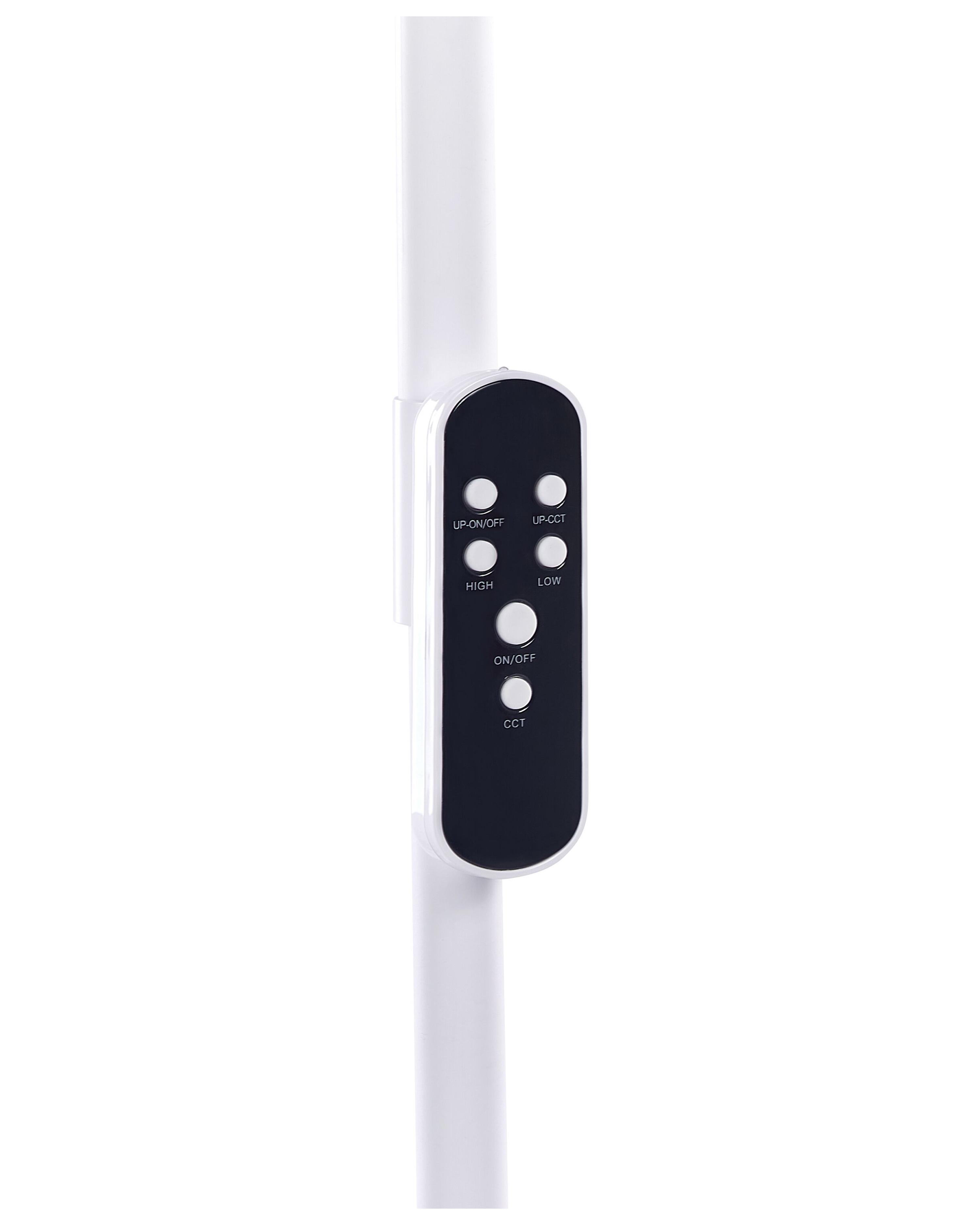 LED staande lamp ARIES met afstandsbediening met dimmer Metaal Wit