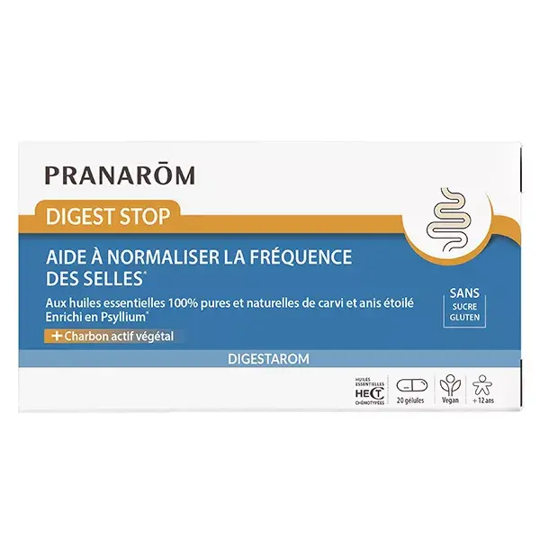 Pranarom Digestarom Digest Stop Conforto Intestinal 20 cápsulas