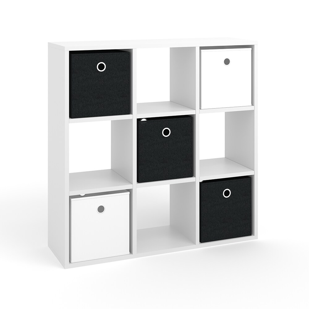 VICCO Raumteiler HYLDA 9 Fächer Weiß Standregal Regal Bücherregal Büroregal