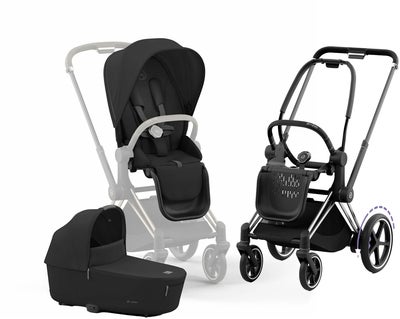 Cybex e-Priam Duovogn, Sepia Black/Chrome Black