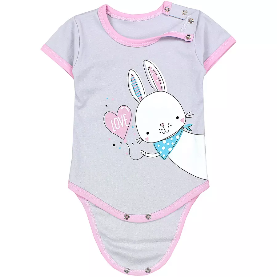 TupTam Mädchen Baby Body Kurzarm 5er Pack rosanatur