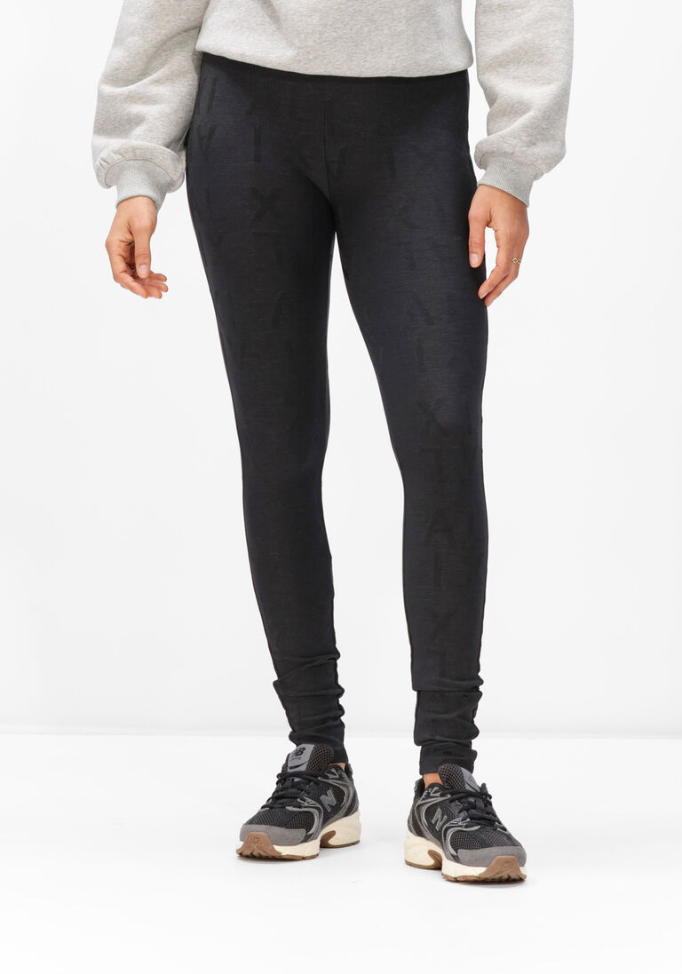 zwarte alix the label broeken ladies knitted alix jacquard legging